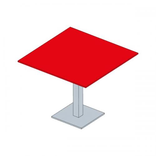 Mesa Rectangular Fenólica 1210 Roja
